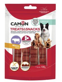 Ласощі для собак Camon Батончики Treats & Snacks з яловичини, 12см, 100г