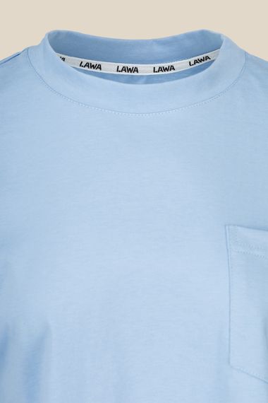 Футболка однотонна жіноча LAWA WBC02372 L Блакитний (2000990461339) | Зображення 7