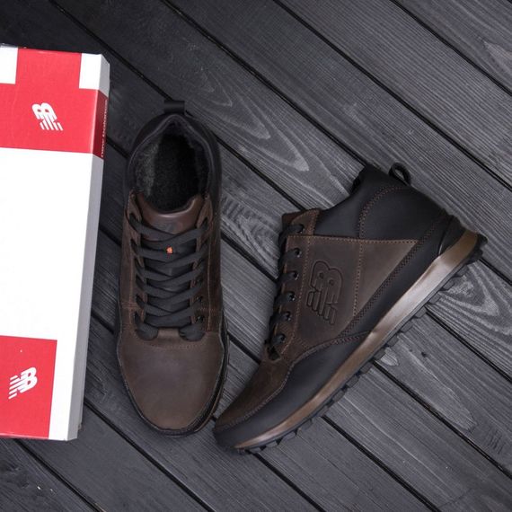 зимові шкіряні ботинки New Balance коричневі | Зображення 6