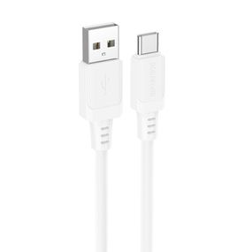 Дата кабель Borofone BX115 Lotto USB to Type-C 3A (1m) White