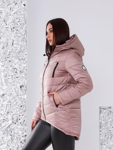 Елегантна жіноча парка, арт. 300, кава з молоком | Зображення 4
