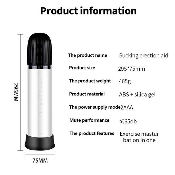 Автоматична вакуумна помпа для пенісу Rebel Automatic Pump | Зображення 4