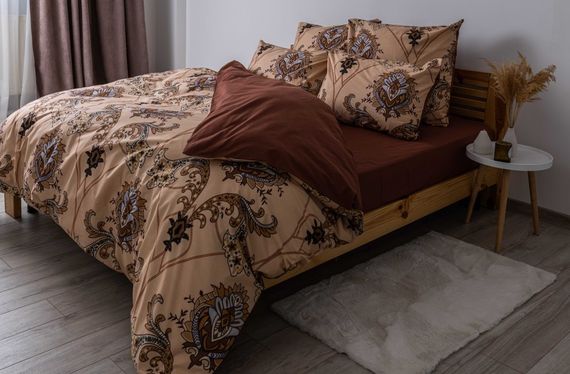 Постільна білизна євро ТЕП Soft dreams Chocolate Fusion 2-03859-26004 200х215 см