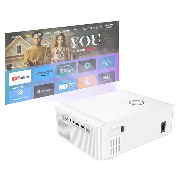 Проектор Hoco DT3, Android, 1080p, 370ANSI, Wi-Fi 2.4+5G, White, Box | Зображення 3