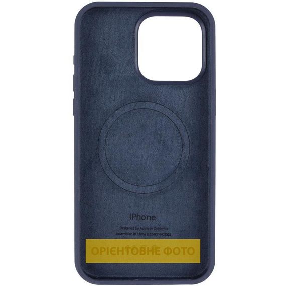 Чехол Silicone Case Full Protective (AA) V2 with MagSafe для Apple iPhone 17 Pro Max (6.9") Темно-синий / Midnight blue | Зображення 2