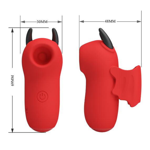 Вакуумний вібростимулятор - Pretty Love Magic Devil Stimulator Red sexstyle | Зображення 9