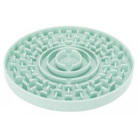 Миска-килимок Trixie для цуценят Junior для повільного годування блакитна пластик d-15 см