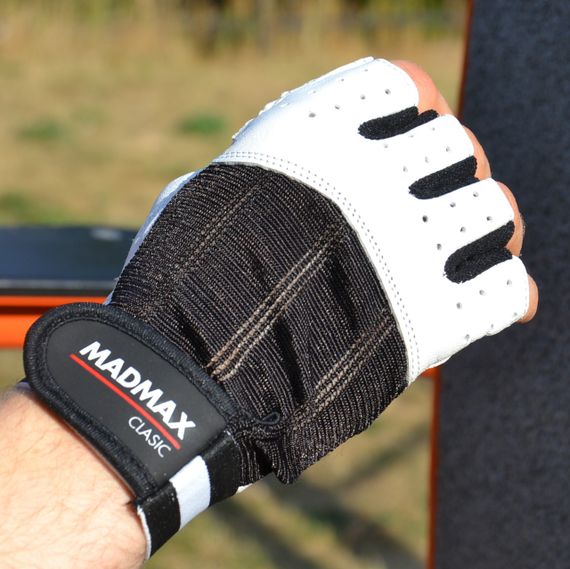 Рукавички для фітнесу MadMax MFG-248 Clasic White XL | Зображення 1