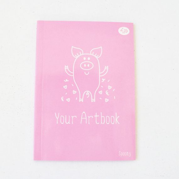 Блокнот 4Profi Artbook "Spoony" pig 64 арк. формат А5 902705