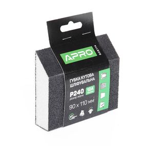 Губка шліфувальна APRO чотиристороння кутова P240 8281141