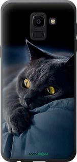 Чохол на Samsung Galaxy J6 2018 Димчастий кіт "825t-1486-2448"