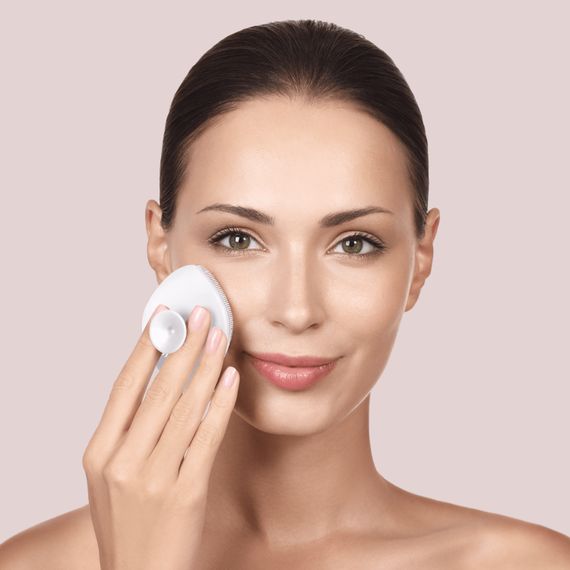 Щітка для обличчя GESKE Facial Brush 4в1 з тримачем starlight | Зображення 3