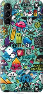 Чехол на Samsung Galaxy S21 Plus Стикер бомбинг 1 из пластика FCh_003069