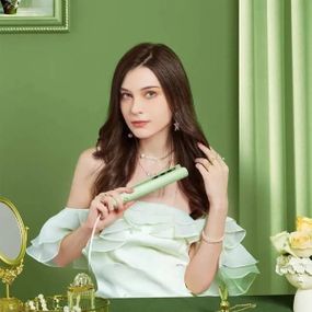 Щипці для волосся надання об'єму D HAIR CLIPPER XL-618 JW Зелений