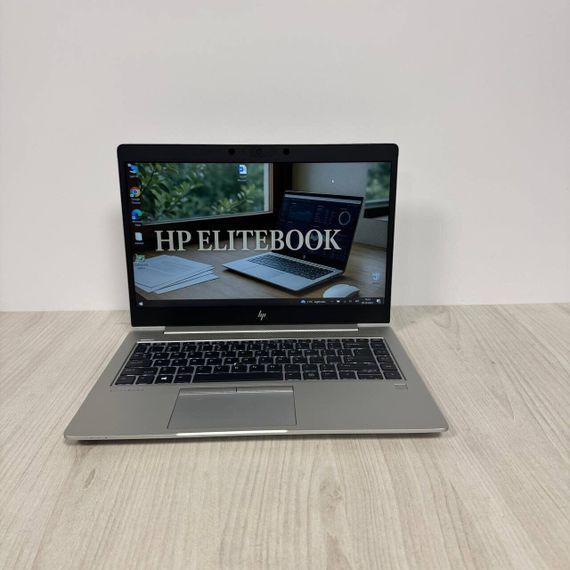 Ультрабук Б-класс HP EliteBook 745 G6 / 14" (1920x1080) IPS Touch / AMD Ryzen 5 Pro 3500U (4 (8) ядра по 2.1 - 3.7 GHz) / 16 GB DDR4 / 256 GB SSD NVMe / AMD Radeon Vega 8 Graphics / WebCam б/у | Зображення 1