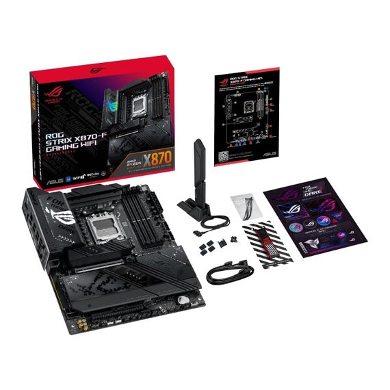 Материнcкая плата ASUS ROG STRIX X870-F GAMING WIFI sAM5 X870 4xDDR5 M.2 HDMI DP WiFi BT ATX 90MB1IV0-M0EAY0 | Зображення 1