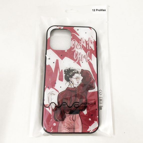 Чохол Apple Iphone 12 Pro Max. Get it girl! червоний HL-80 | Зображення 1