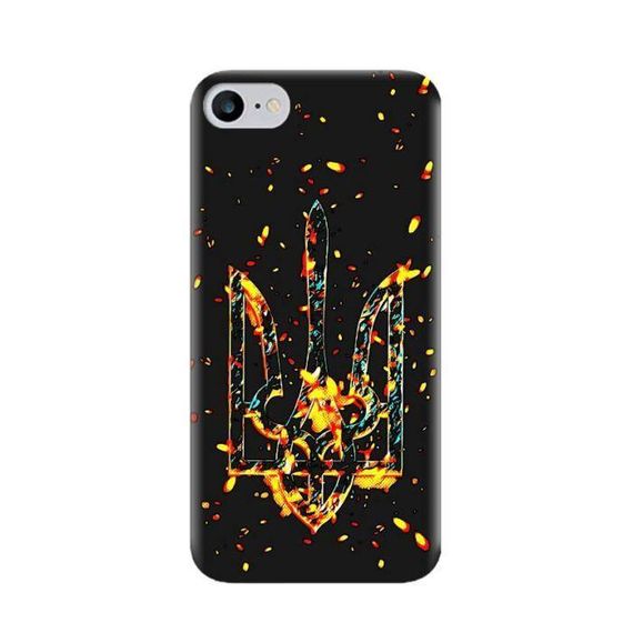 Чохол з унікальним дизайном для Iphone SE 2 2020 / Iphone SE 3 2022 / Iphone 8 / Iphone 7 З принтом «Фогняний тризуб»
