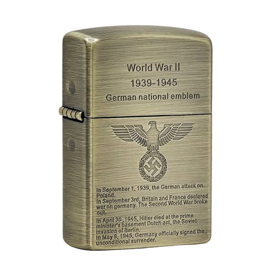 Металлическая Бензиновая Зажигалка Zorro WW2