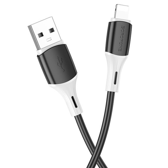 Кабель Borofone BX79, USB-Lighting, 2.4A, довжина 1м, Black, BOX | Зображення 4