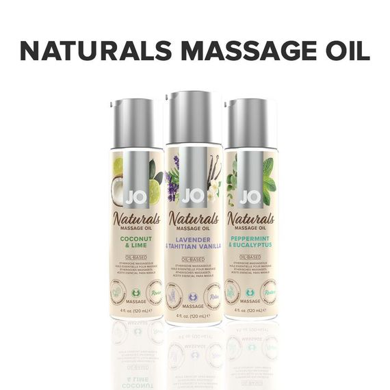 Масажна олія System JO - Naturals Massage Oil - Lavender & Vanilla з натуральними ефірними оліями (1 | Зображення 4