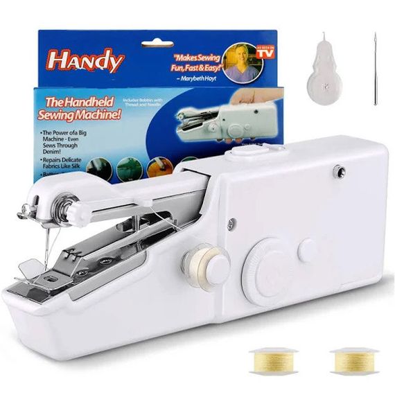 Портативная мини-машинка для шитья HANDY SWITCH CS-101B, Мини швейная машинка с оверлоком XZ-58 | Зображення 7