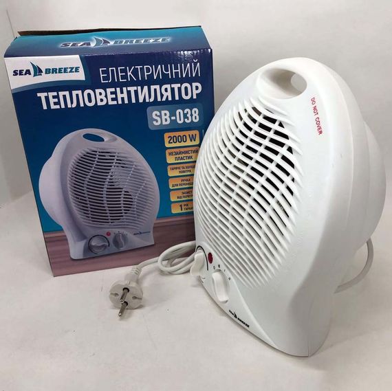 Економічний обігрівач SeaBreeze SB-038 2000 Вт, Підлоговий тепловентилятор для дому та офісу DL-79 | Зображення 6