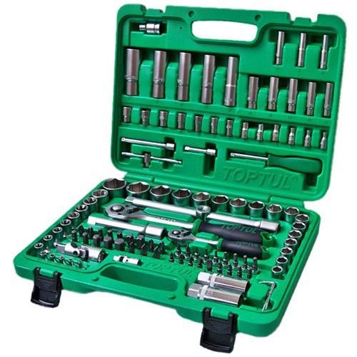 Автомобильный набор инструментов для автомобилиста 1/4", 1/2" 108шт (6-гр) TOPTUL GCAI108R | Зображення 1