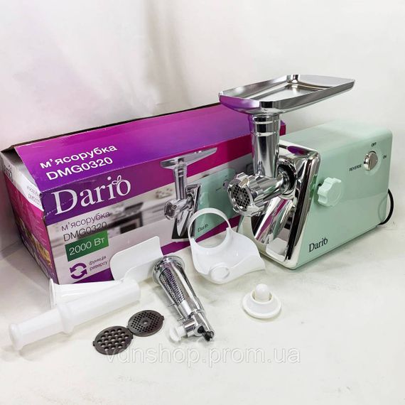 Мясорубка с мощным двигателем Dario, Мясорубка кухонная шнековая, Электромясорубки для дома для бара YE-54 | Зображення 3