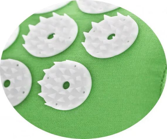 Килимок масажно-акупунктурний Acupressure mat з подушкою Acupressure Mat or Bed of Nails Зелений (385) | Зображення 8