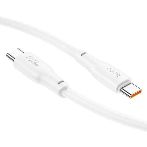 Дата кабель Hoco X93 Force Type-C to Type-C 60W (2m) White | Зображення 5