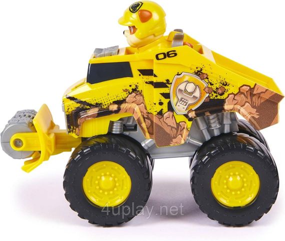 Paw Patrol Rescue Wheels Рятувальний бульдозер з водієм Кремез серії Мега колеса Щенячий патруль Оригінал | Зображення 4