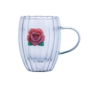 Чашка з подвійним дном VT-6006-330 Дика Роза в кор. 330мл Vittora