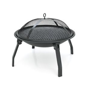 Гриль угольный круглый,55х28см,Black