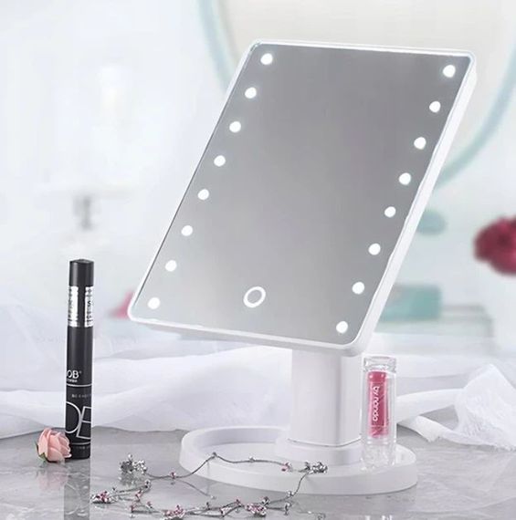 Настільне дзеркало з підсвічуванням 16LED XPRO Mirror для макіяжу (46644-16 LED MIRROR_163) | Зображення 2