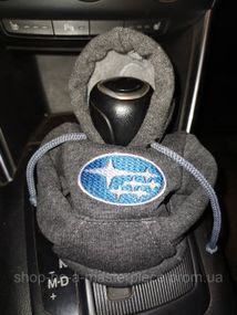 Чехол кофта Худи аксессуар на КПП Car Hoodie субару Subaru серый подарок автомобилисту 10070