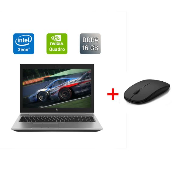 Мобильная рабочая станция Б-класс HP zBook 15 G5 / 15.6" (1920x1080) IPS / Intel Xeon E-2176M (6 (12) ядер по 2.7 - 4.4 GHz) / 16 GB DDR4 / 500 GB SSD / nVidia Quadro P2000, 4 GB GDDR5, 128-bit / WebCam / TouchID б/у + Подарок