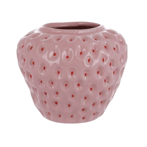 Ваза керамічна Strawberry 13.5*.3.5*12см,  колір - блідо-рожевий