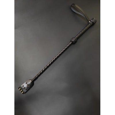 Стек із шипами Slap 3 БДСМ Candy Hero шкіра, чорний