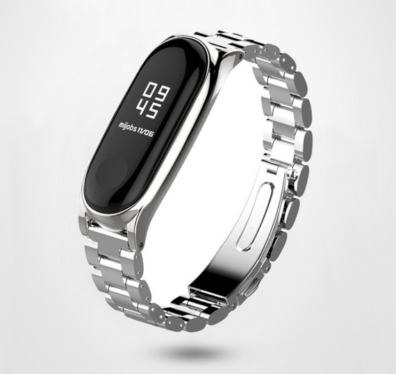 Металлический ремешок Primo Mijobs для фитнес-браслета Xiaomi Mi Band 3 - Silver | Зображення 4