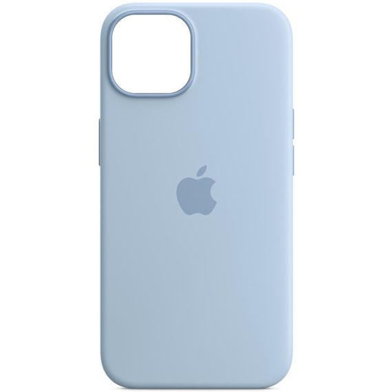 Чохол Silicone case (AAA) full with Magsafe and Animation для Apple iPhone 14 (6.1") Блакитний / Sky | Зображення 1