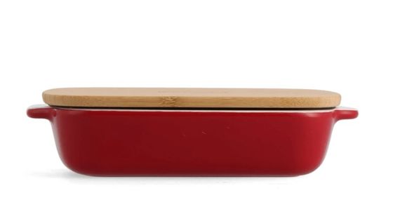 Форма для запікання з кришкою KitchenAid СС006104-001 6,5х15,5х26 см 0.9 л червона | Зображення 3