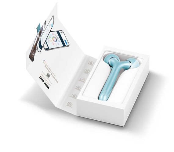 Електронний ультразвуковий ролик для обличчя та тіла GESKE Sonic Facial&Body Roller 4в1 turquoise | Зображення 8
