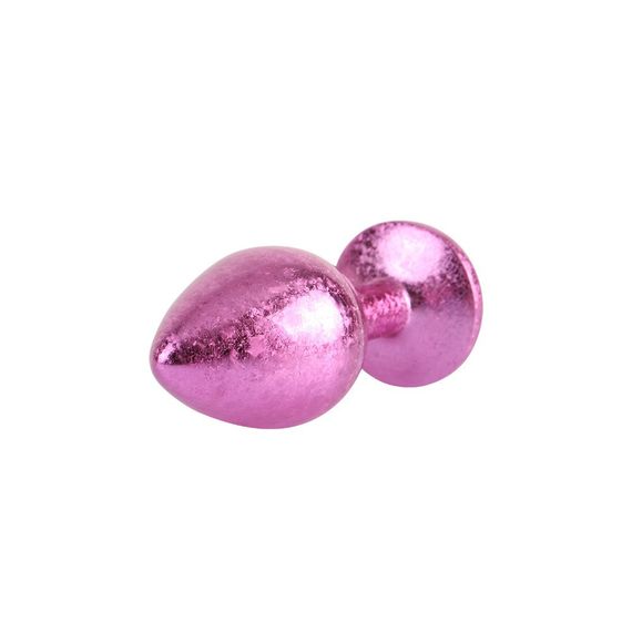 Анальна пробка рожева поталь CHISA MATRIX MONT з рожевим каменем, розмір M sexstyle | Зображення 2