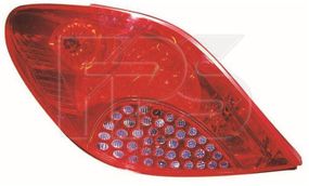 Фонарь задний левый Peugeot 207 '06-09 (3/5 DOOR HB) (TYC)