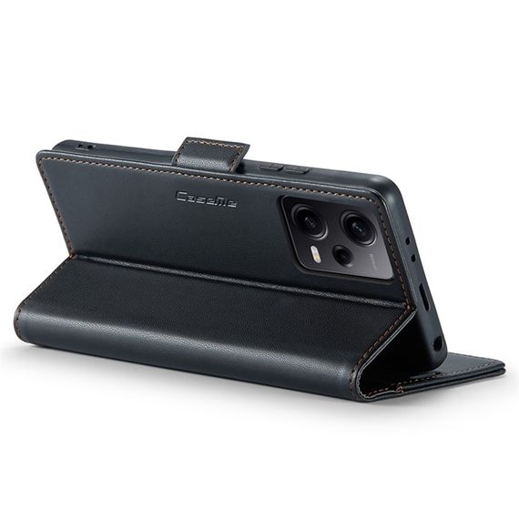 Кожаный чехол-книжка Retro Case для Xiaomi Redmi Note 12 Pro 5G / Poco X5 Pro цвет Черный | Зображення 2