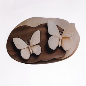 Коврик для ванной комнаты с 3D-эффектом Hover Bloom 58*38 см диатомитовый Коричневый HP-42-37