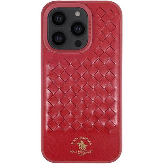 Шкіряний чохол Polo Santa Barbara для Apple iPhone 14 Pro (6.1") Red | Зображення 1