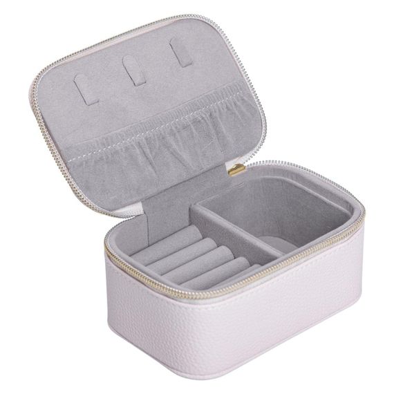 Шкатулка для украшений из эко кожи на молнии мини органайзер для ювелирных изделий HP-5-26BE | Зображення 1