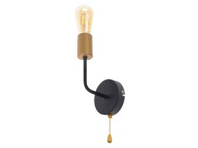 Бра настенное накладное в спальню лофт BL-590W/1 E27 BK/G